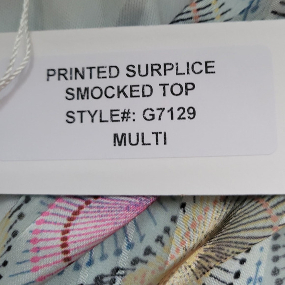 NWT Smocked Boho Top Fairy Core Coquette Bohemian‎ Summer Vacation Resort… - Picture 5 of 8